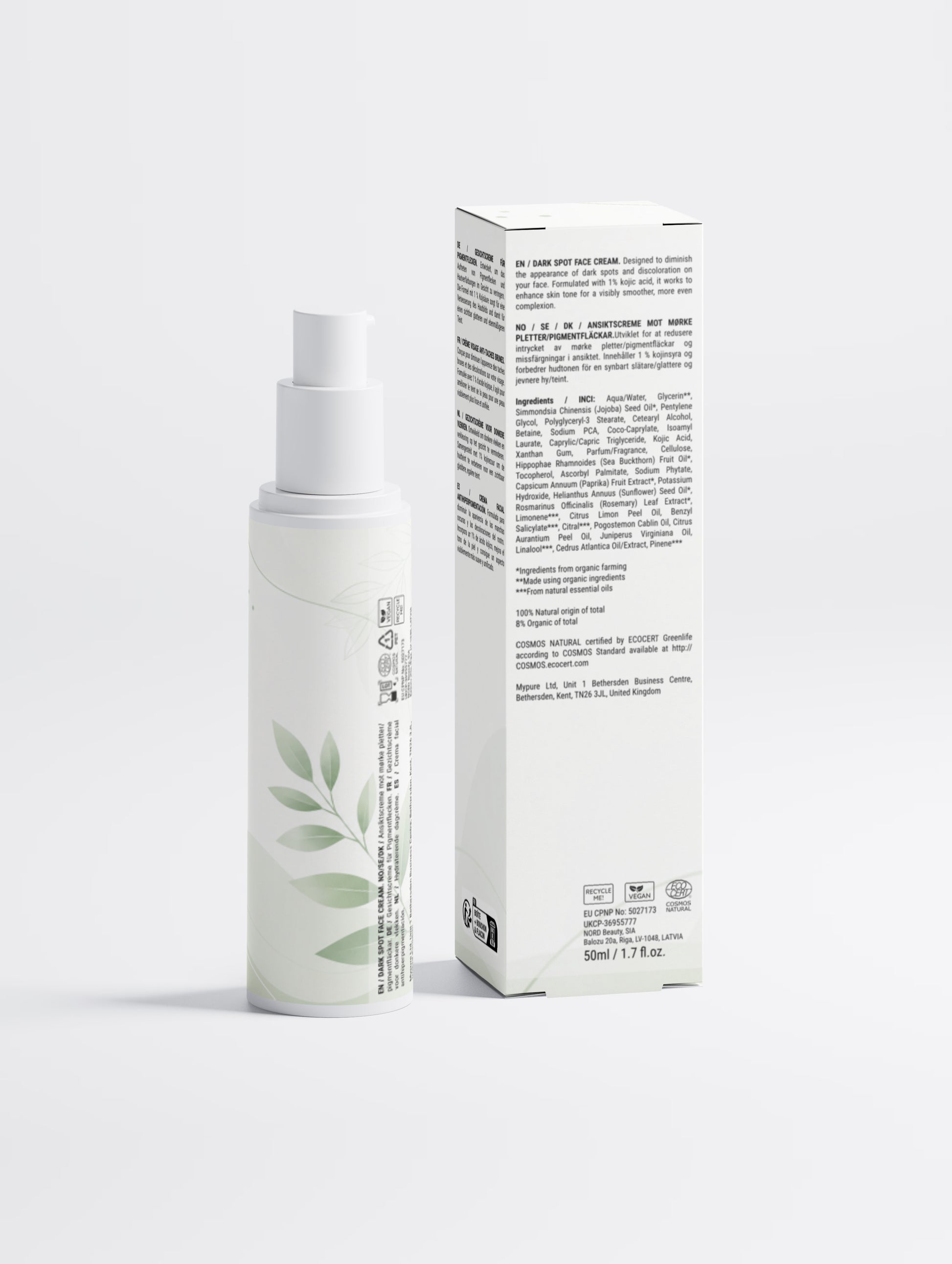 Dark Spot Face Cream with Kojic Acid